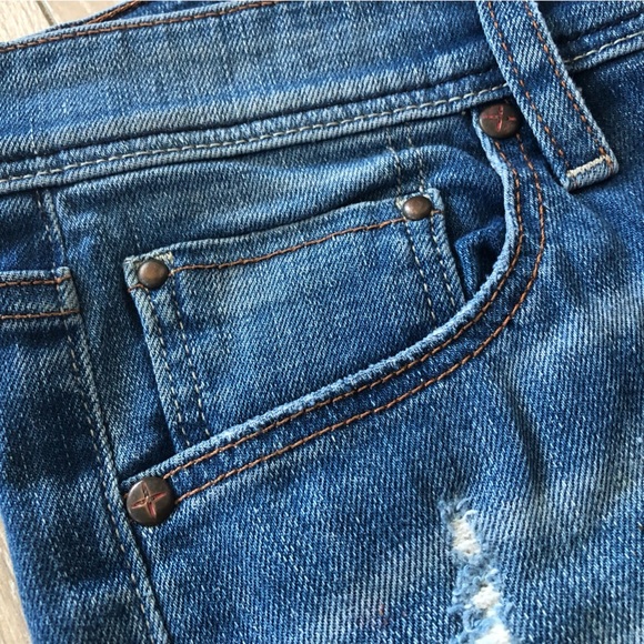 Sinclair MFGRP. Made in USA Distressed Jeans Size 26 - Picture 11 of 15